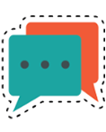 Conversation bubble icon